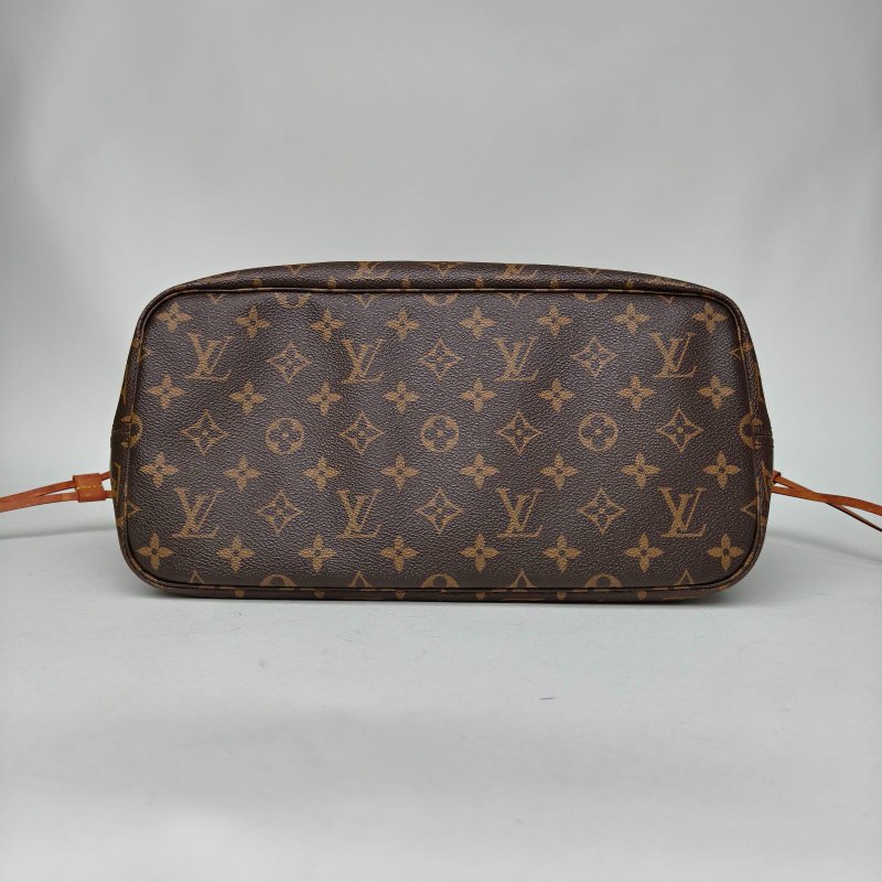 LOUIS VUITTON Neverfull中號31配子袋紅色內裏老花PVC金扣2018肩背包-4