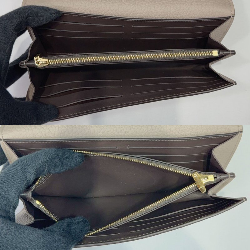 LV 卵石色牛皮Capucines長夾-5