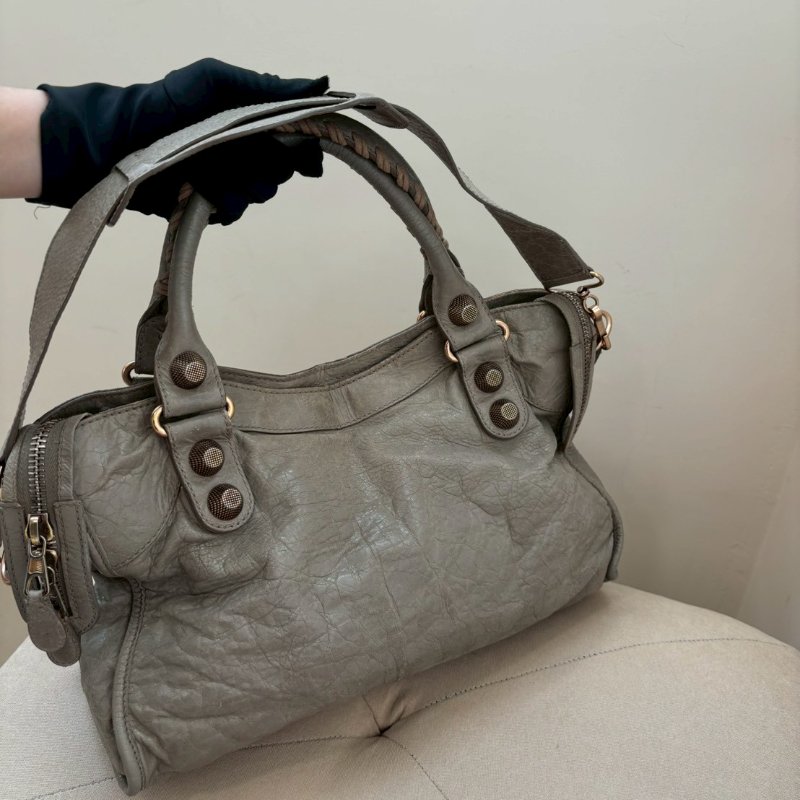 🏷Balenciaga 機車包/沙丘色-8