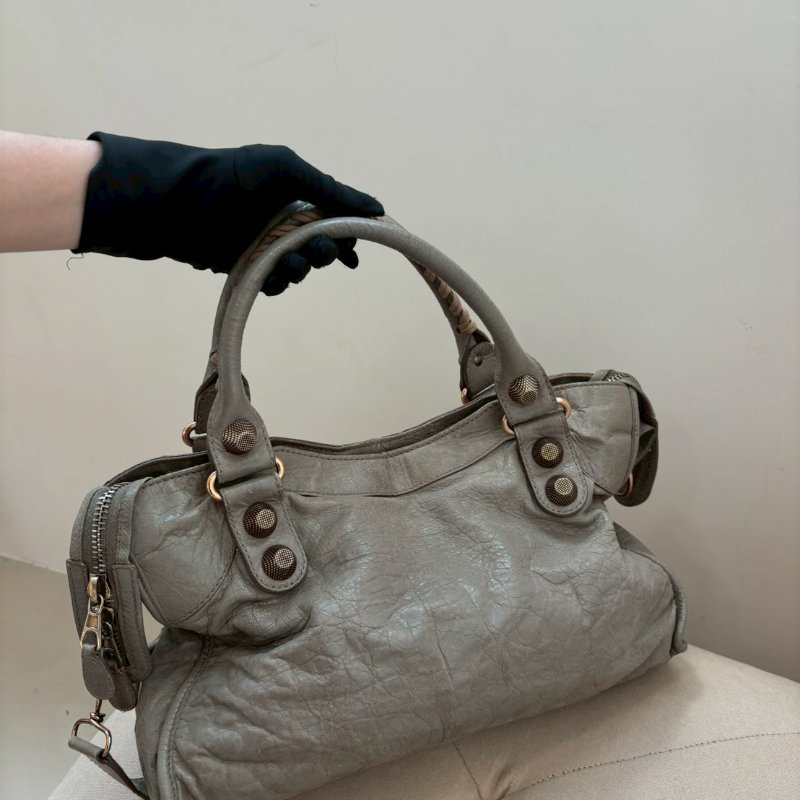 🏷Balenciaga 機車包/沙丘色-10