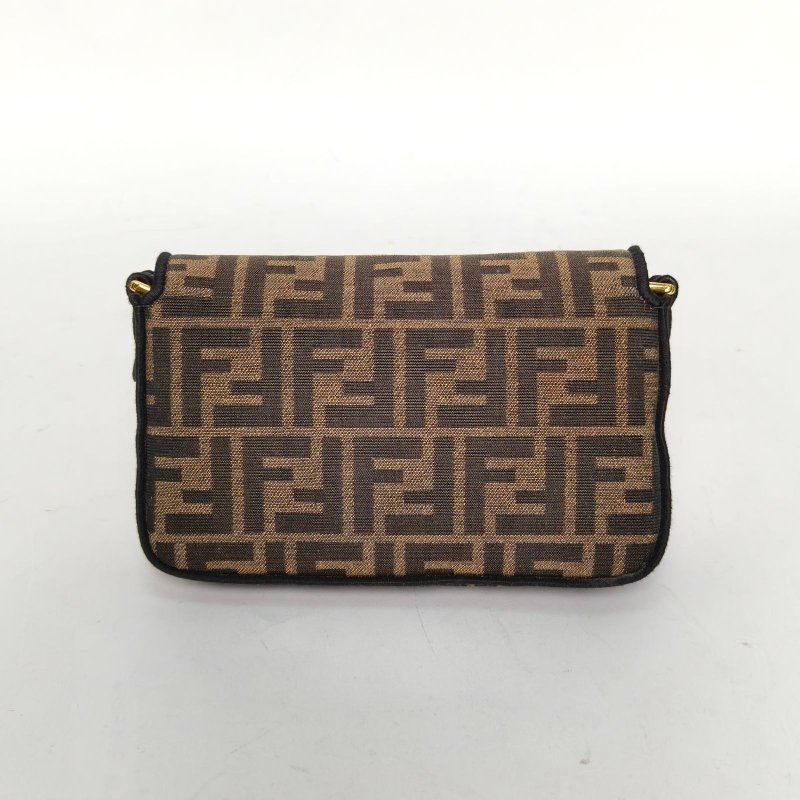FENDI 老花帆布Baguette法棍包肩背包-2