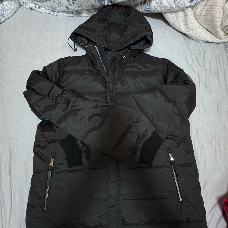 LV Damier Graphite 雙面連帽羽絨服 男/女可穿-12