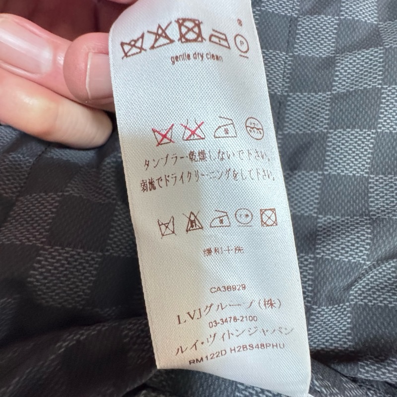 LV Damier Graphite 雙面連帽羽絨服 男/女可穿-20