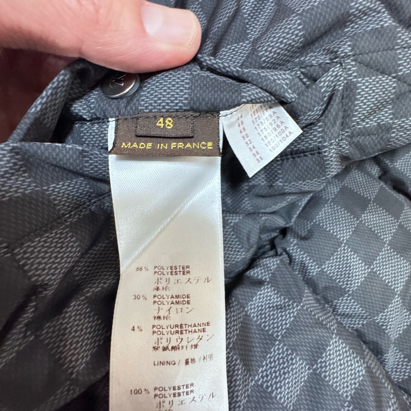 LV Damier Graphite 雙面連帽羽絨服 男/女可穿-27