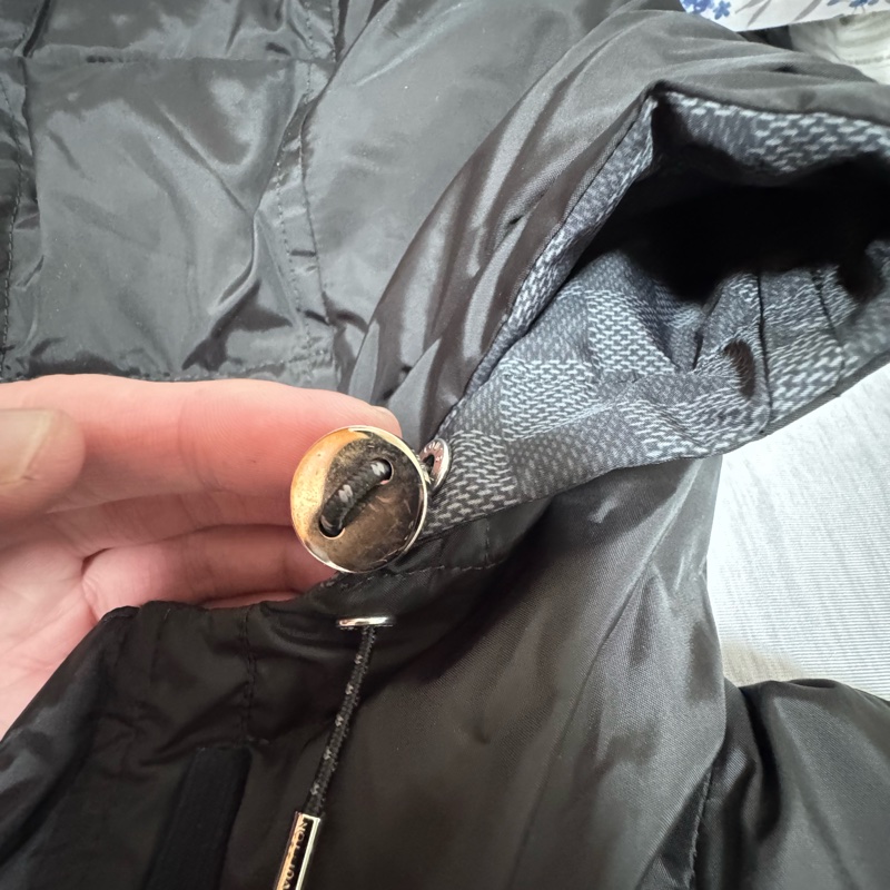 LV Damier Graphite 雙面連帽羽絨服 男/女可穿-28