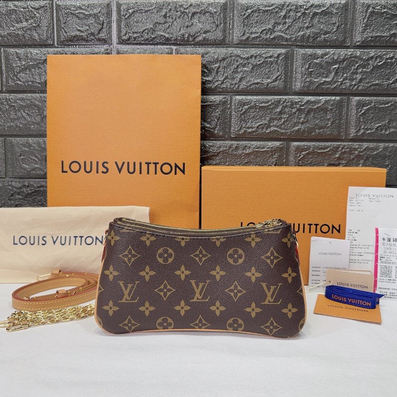 LV 全新Liv Pochette新款雙層麻將包-2