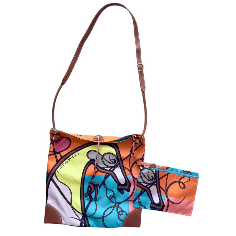 HERMES Silk City 多用途 斜背包-0