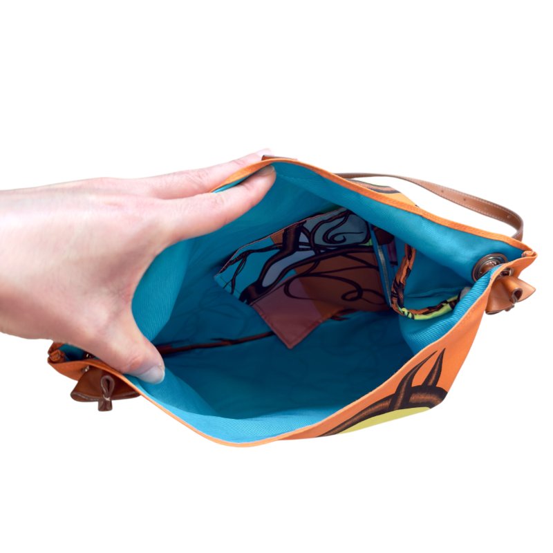 HERMES Silk City 多用途 斜背包-17