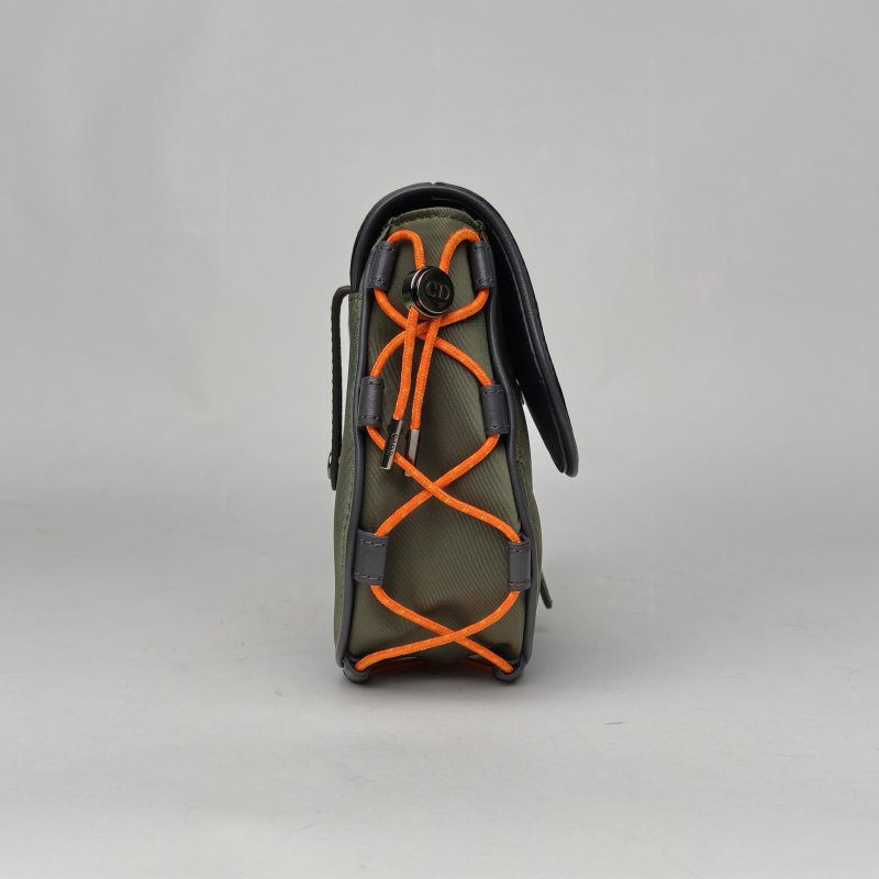 DIOR 拼色牛皮尼龍銀扣2021DIORXSacai聯名saddlesoft馬鞍包小號21/肩背包-3