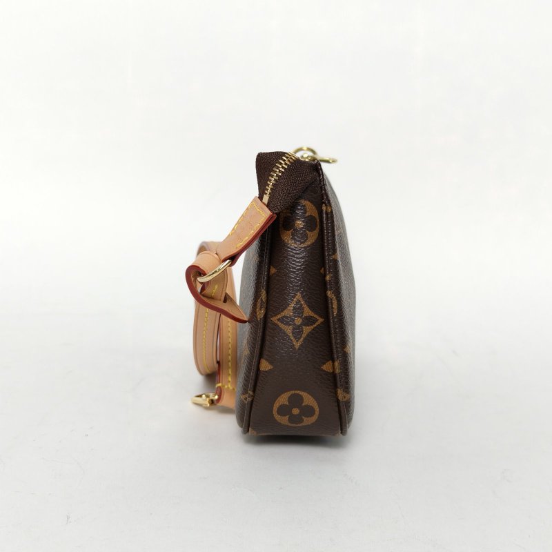 LOUIS VUITTON PochetteAccessoires大麻將包老花PVC金扣晶片肩背包-3