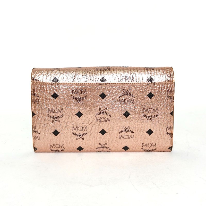 MCM 玫瑰金PVC玫瑰金扣鉚釘信封包斜挎包扣肩背包-2