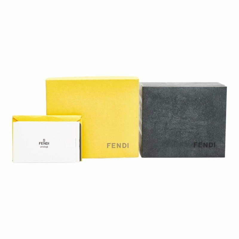 Fendi B-FENDI 女士腕錶 3800L 石英錶 黑色錶盤 不鏽鋼錶帶 皮革錶帶-7