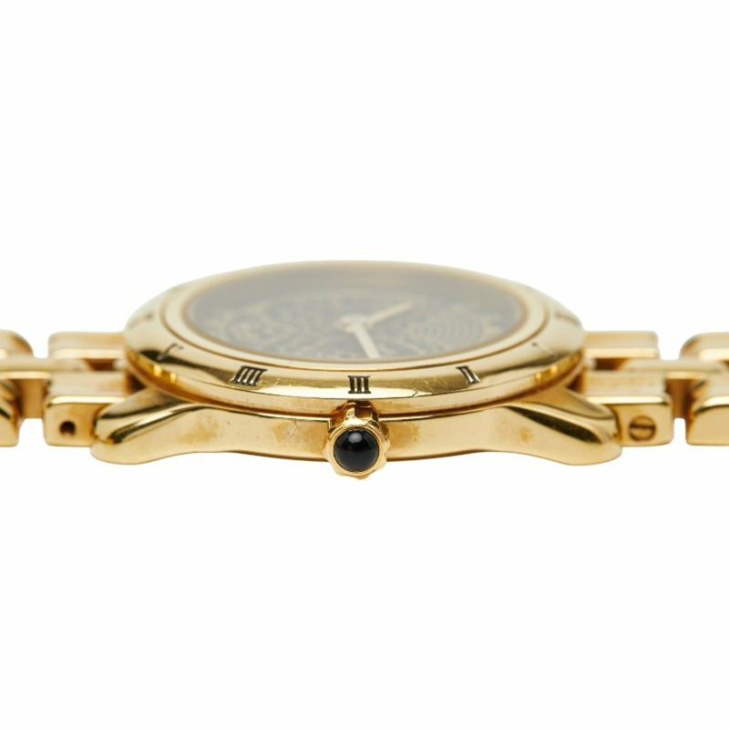 Fendi 女士 850L 石英腕錶，附可更換錶圈、黑色錶盤和不鏽鋼錶殼-4