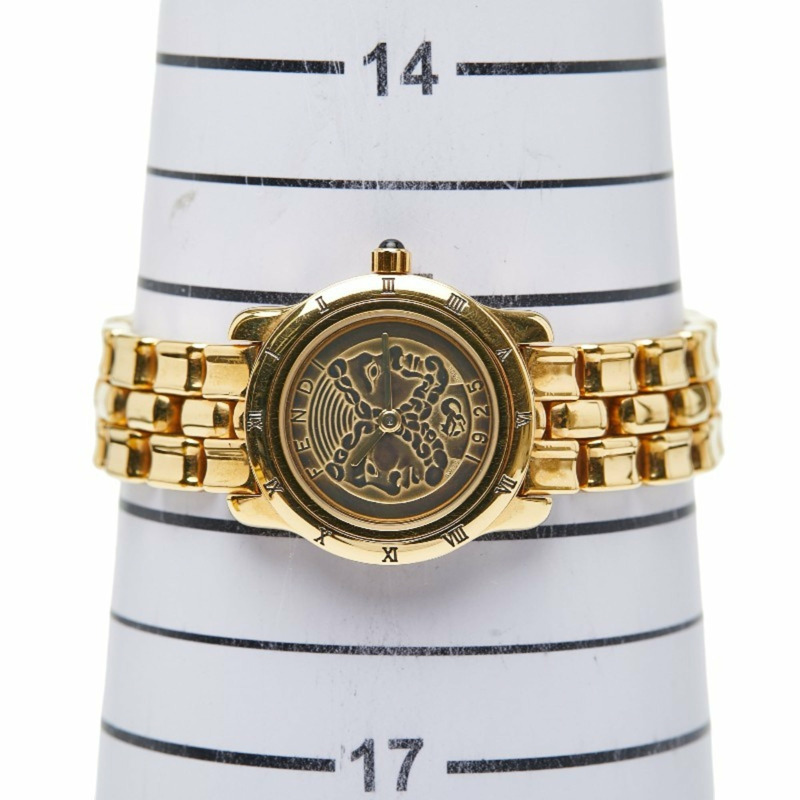 Fendi 女士 850L 石英腕錶，附可更換錶圈、黑色錶盤和不鏽鋼錶殼-7