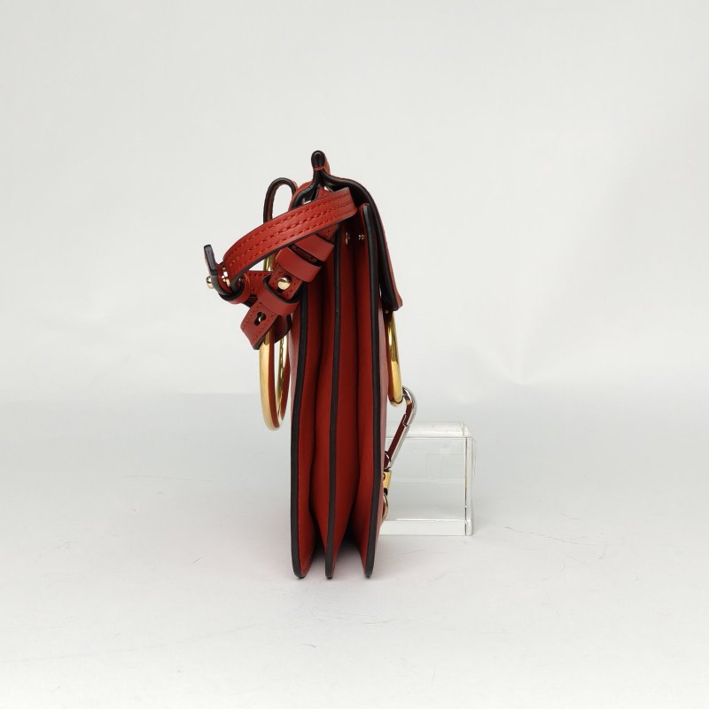 CHLOE FAYE相機包MINI紅色牛皮肩背包-3