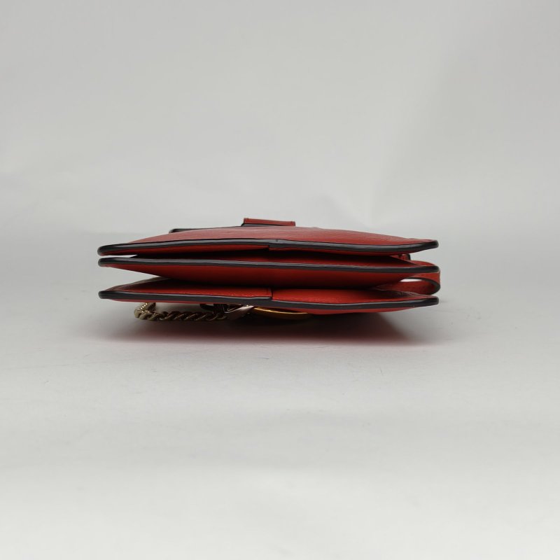 CHLOE FAYE相機包MINI紅色牛皮肩背包-4