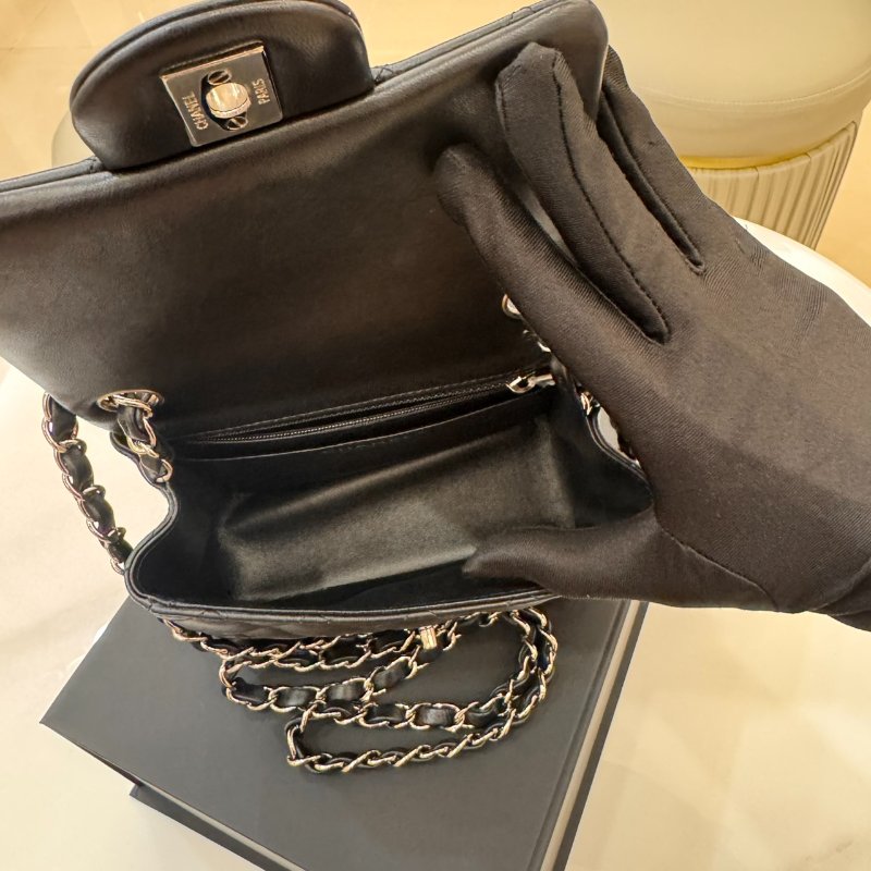 *SHIHNA名牌精品* Chanel MINI COCO CF17 黑銀方胖-2