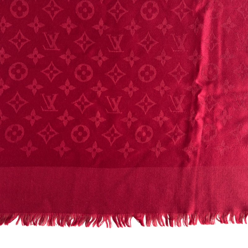 LOUIS VUITTON 老花 圍巾-5