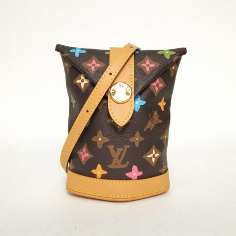 LOUIS VUITTON Tyler聯名款ENVELOPEPOUCH薯條包棕色PVC老花晶片肩背包