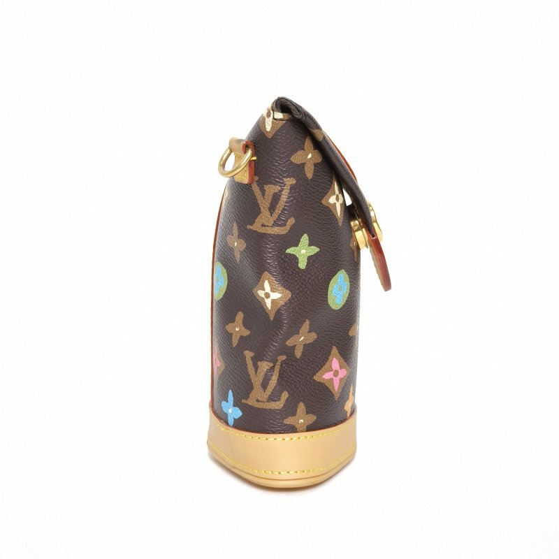 LOUIS VUITTON Tyler聯名款ENVELOPEPOUCH薯條包棕色PVC老花晶片肩背包-3