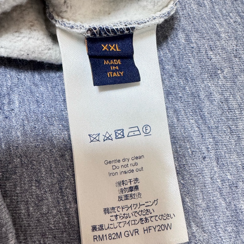 Louis Vuitton LV 長袖 up and down 灰色大學衣-12