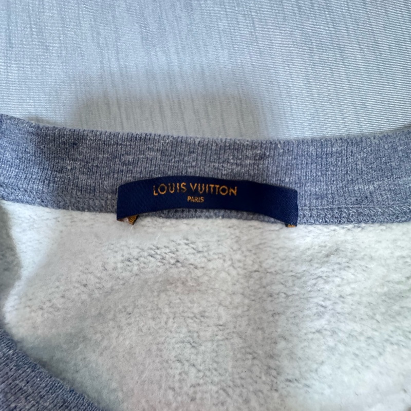 Louis Vuitton LV 長袖 up and down 灰色大學衣-19