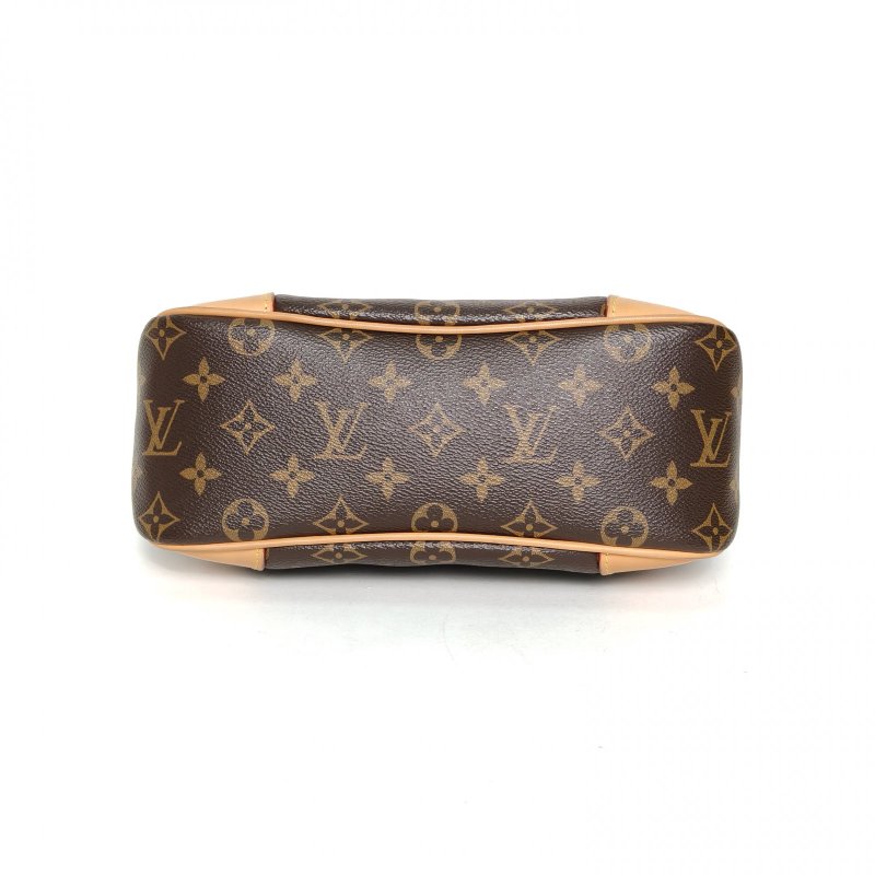LOUIS VUITTON BOULOGNE牛角包可拆卸肩帶老花PVC晶片肩背包-4
