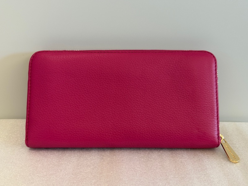 MICHAEL KORS 牛皮長夾（桃紅色）-1