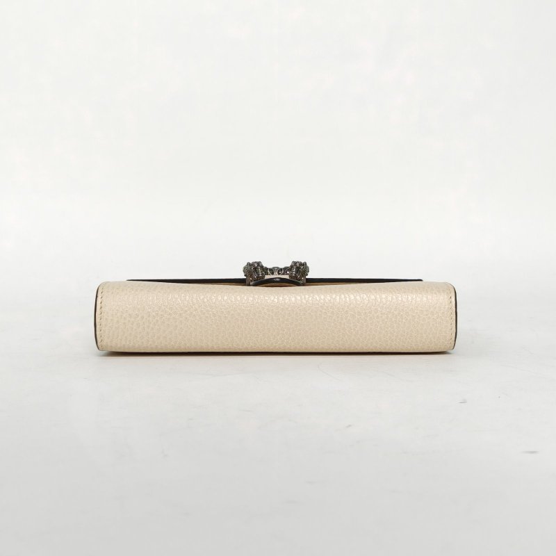 GUCCI Dionysus酒神Woc鑽扣米白色牛皮鑽扣肩背包-4