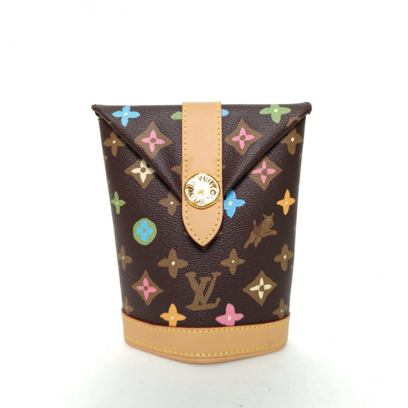 LOUIS VUITTON Tyler聯名款ENVELOPEPOUCH薯條包棕色PVC老花晶片肩背包-0