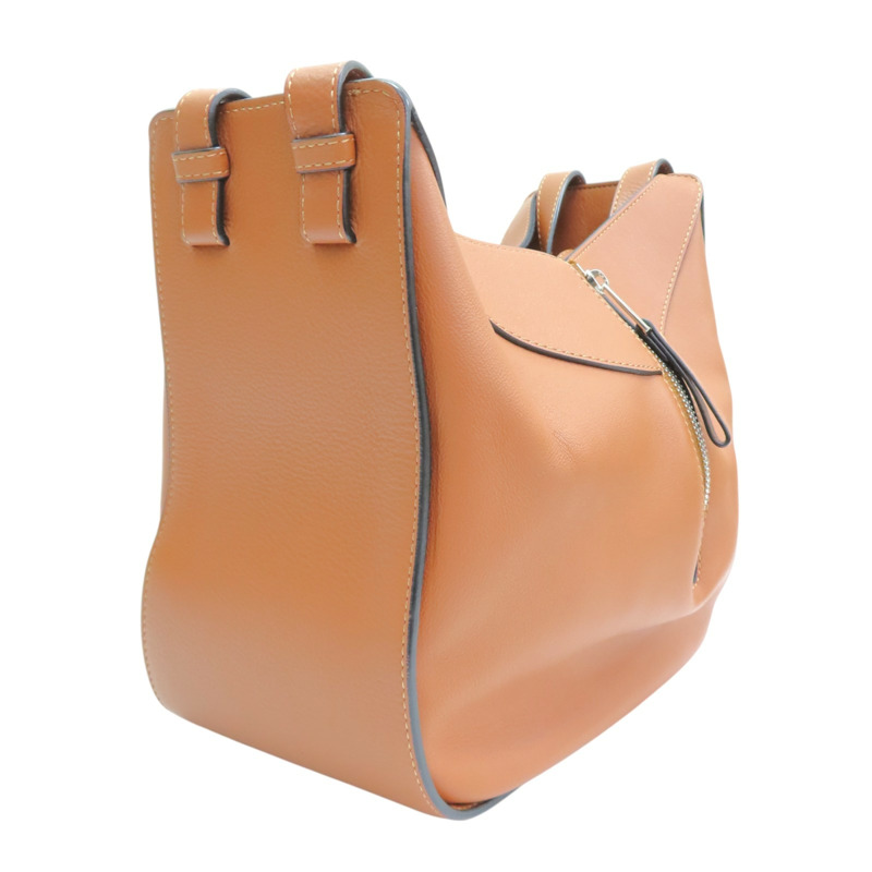 棕色 牛皮 Hammock 手提包 肩背包【LOEWE 羅威】 387.30.S35-2