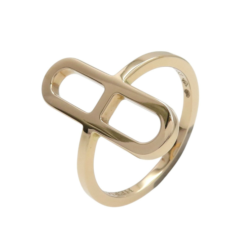 18K玫瑰金 Ever chaine Dancle 戒指 53【HERMES 愛馬仕】-0