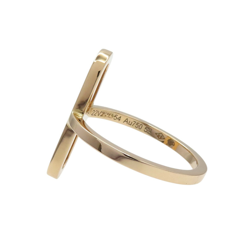 18K玫瑰金 Ever chaine Dancle 戒指 53【HERMES 愛馬仕】-5