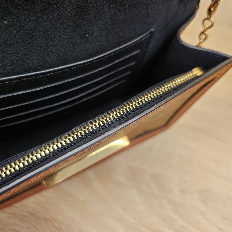 [銷量排名😆超甜價] LV 雙色老花Dauphine金釦斜背Woc-16