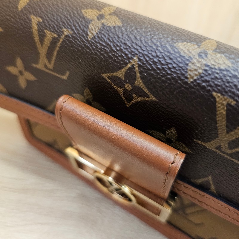 [銷量排名😆超甜價] LV 雙色老花Dauphine金釦斜背Woc-19