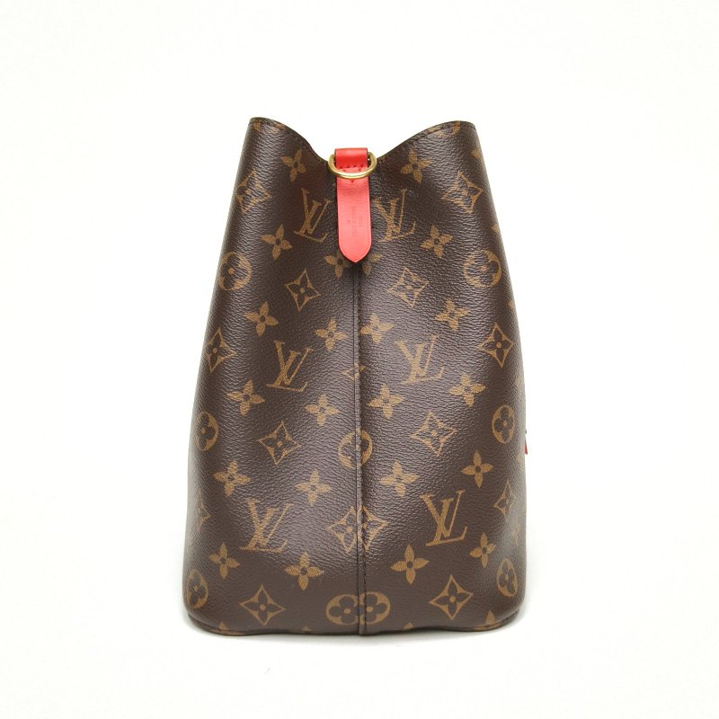 LOUIS VUITTON NÉONOÉ水桶包中號26紅色內裏老花PVC金扣2017肩背包-1
