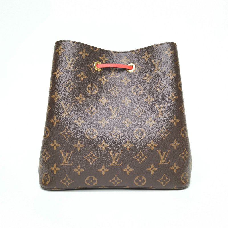 LOUIS VUITTON NÉONOÉ水桶包中號26紅色內裏老花PVC金扣2017肩背包-2