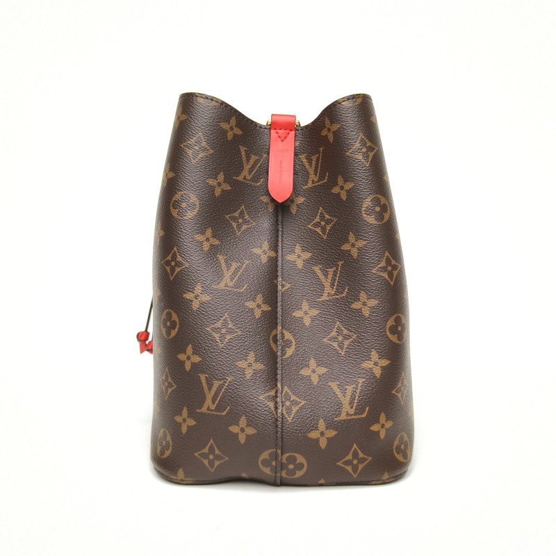LOUIS VUITTON NÉONOÉ水桶包中號26紅色內裏老花PVC金扣2017肩背包-3