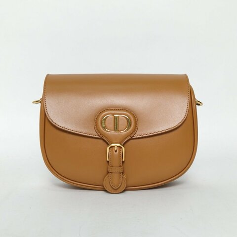 DIOR DiorBobby中號22焦糖色牛皮金扣2021肩背包