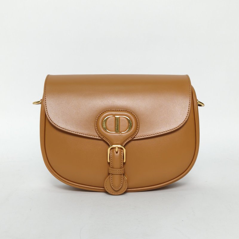 DIOR DiorBobby中號22焦糖色牛皮金扣2021肩背包-0