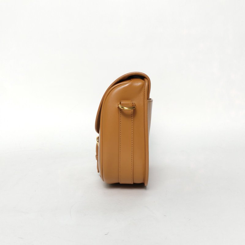 DIOR DiorBobby中號22焦糖色牛皮金扣2021肩背包-3