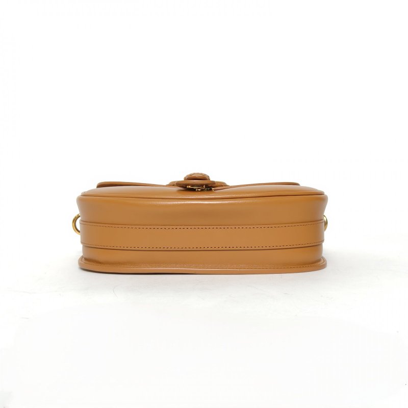 DIOR DiorBobby中號22焦糖色牛皮金扣2021肩背包-4