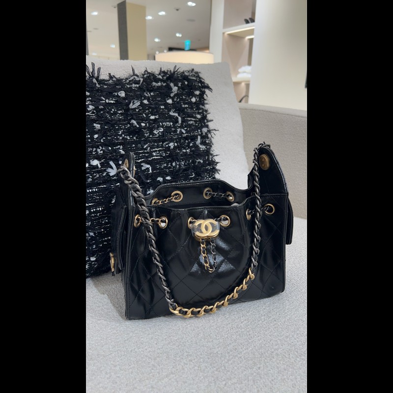 Chanel 26C mini 25bag  油蠟牛皮雙色鏈現貨下單區-0