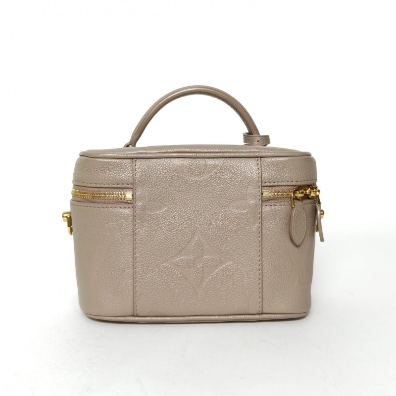 LOUIS VUITTON Vanity化妝包小號19灰色牛皮金扣2020肩背包-2