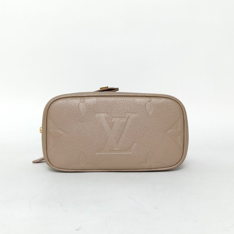 LOUIS VUITTON Vanity化妝包小號19灰色牛皮金扣2020肩背包-4