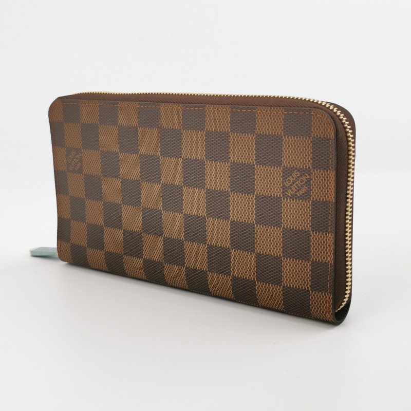 Louis Vuitton (LV) Zippy棋盤格環繞式拉鏈錢包-1