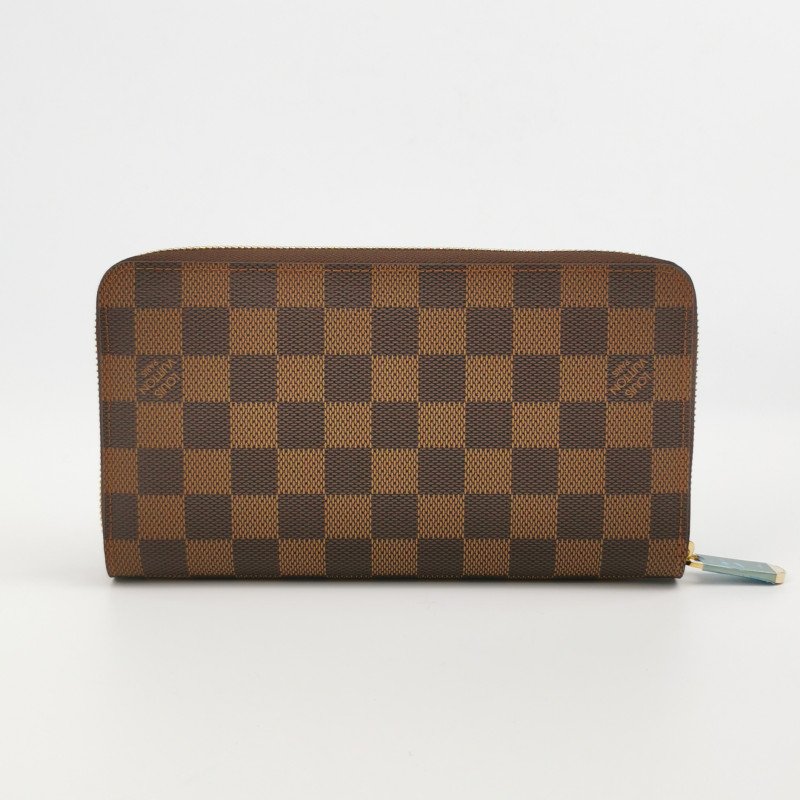Louis Vuitton (LV) Zippy棋盤格環繞式拉鏈錢包-3
