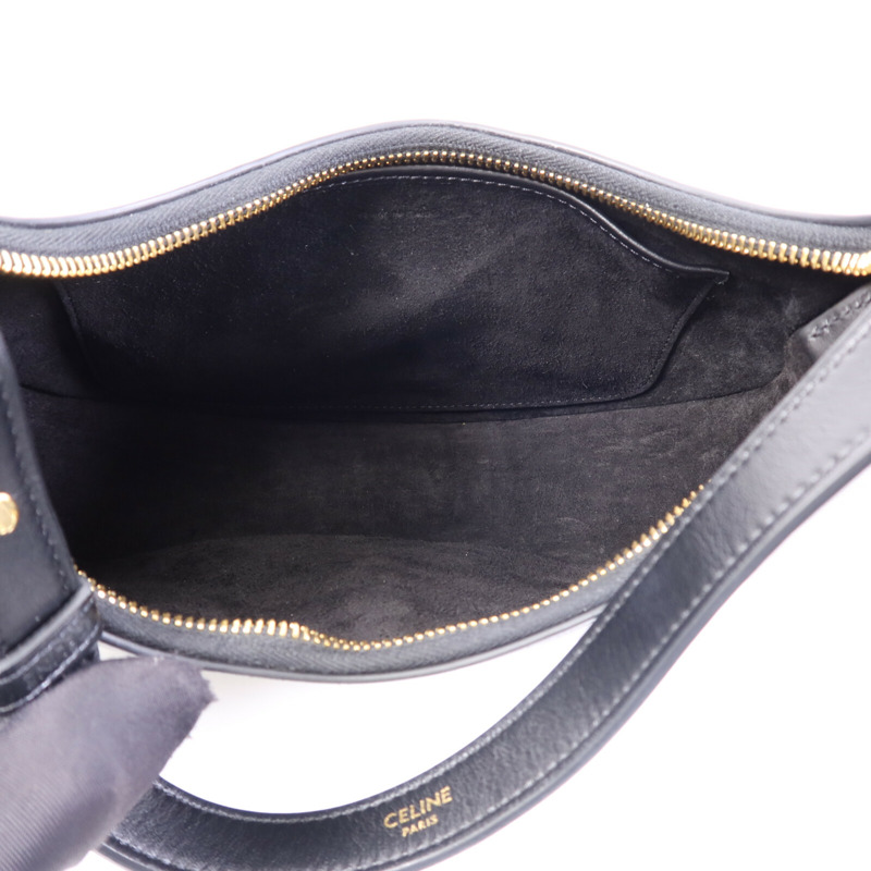 CELINE 牛皮皮革Ava Medium金扣肩背袋-4