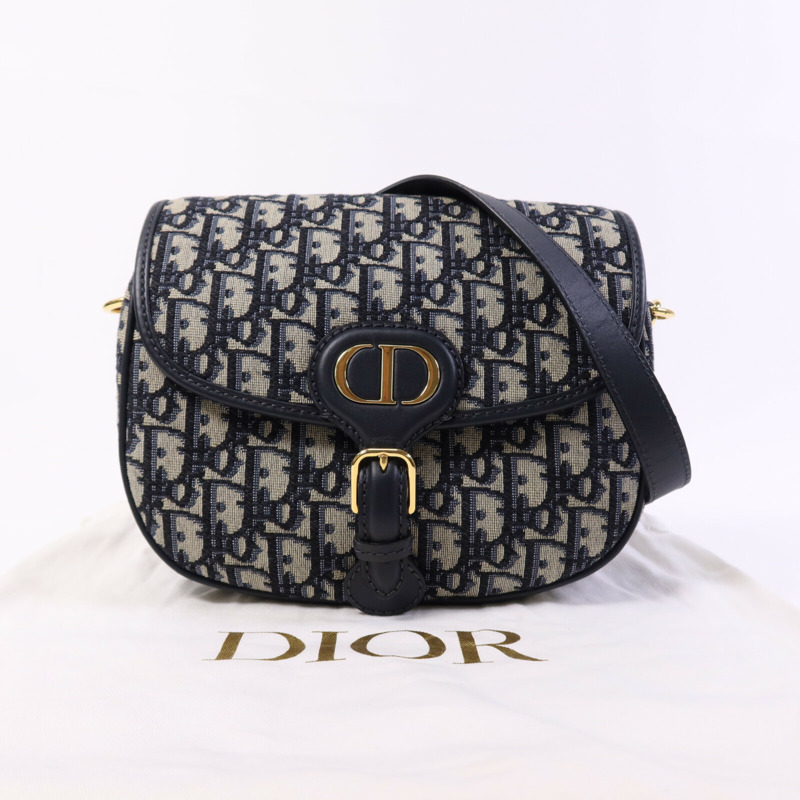 Dior 帆布Bobby Medium金扣肩背袋-9