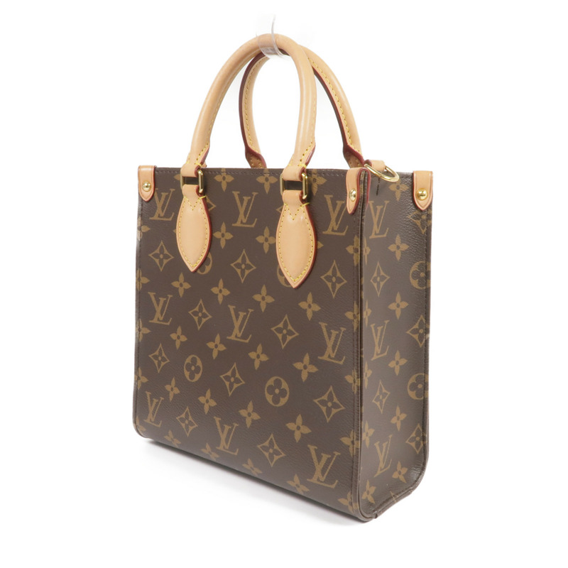 LOUIS VUITTON Monogram Sac Plat BB金扣手挽肩背兩用袋-2